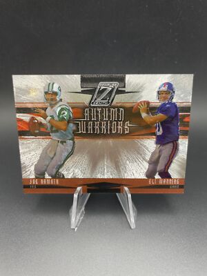 Joe Namath / Eli Manning 2005 Donruss Zenith Autumn Warriors Silver #AW-11
