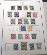 Set of Old German Stamps 1946 - 1959 - Mint Never Hinged, Mint Hinged, Used