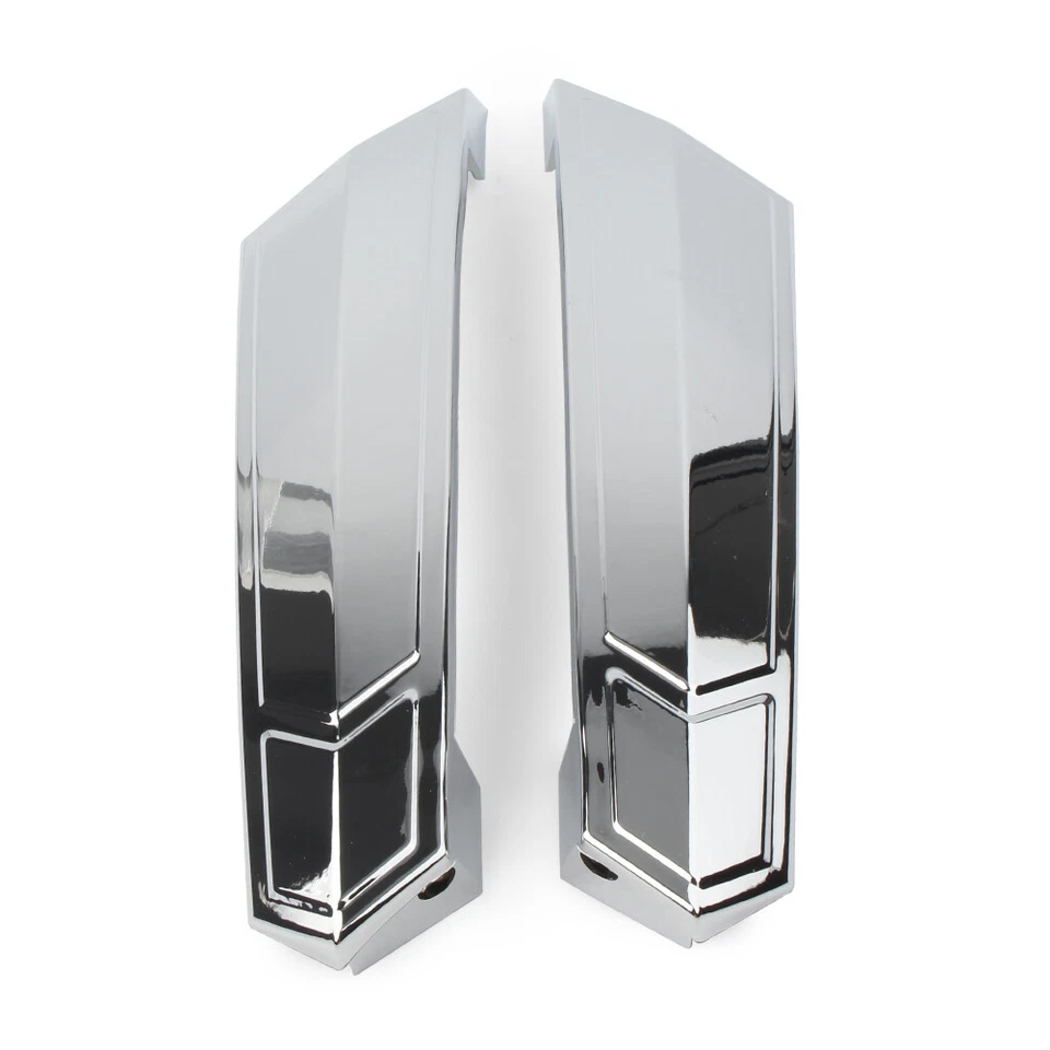 For Victory Cross Roads/Country Magnum Saddlebag Hinge Latch Cover Black/Chrome Foto 3 de 4