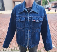 Vintage Big Smith Denim Trucker Jacket Rancher Barn Jean Chore Farm Men’s Medium