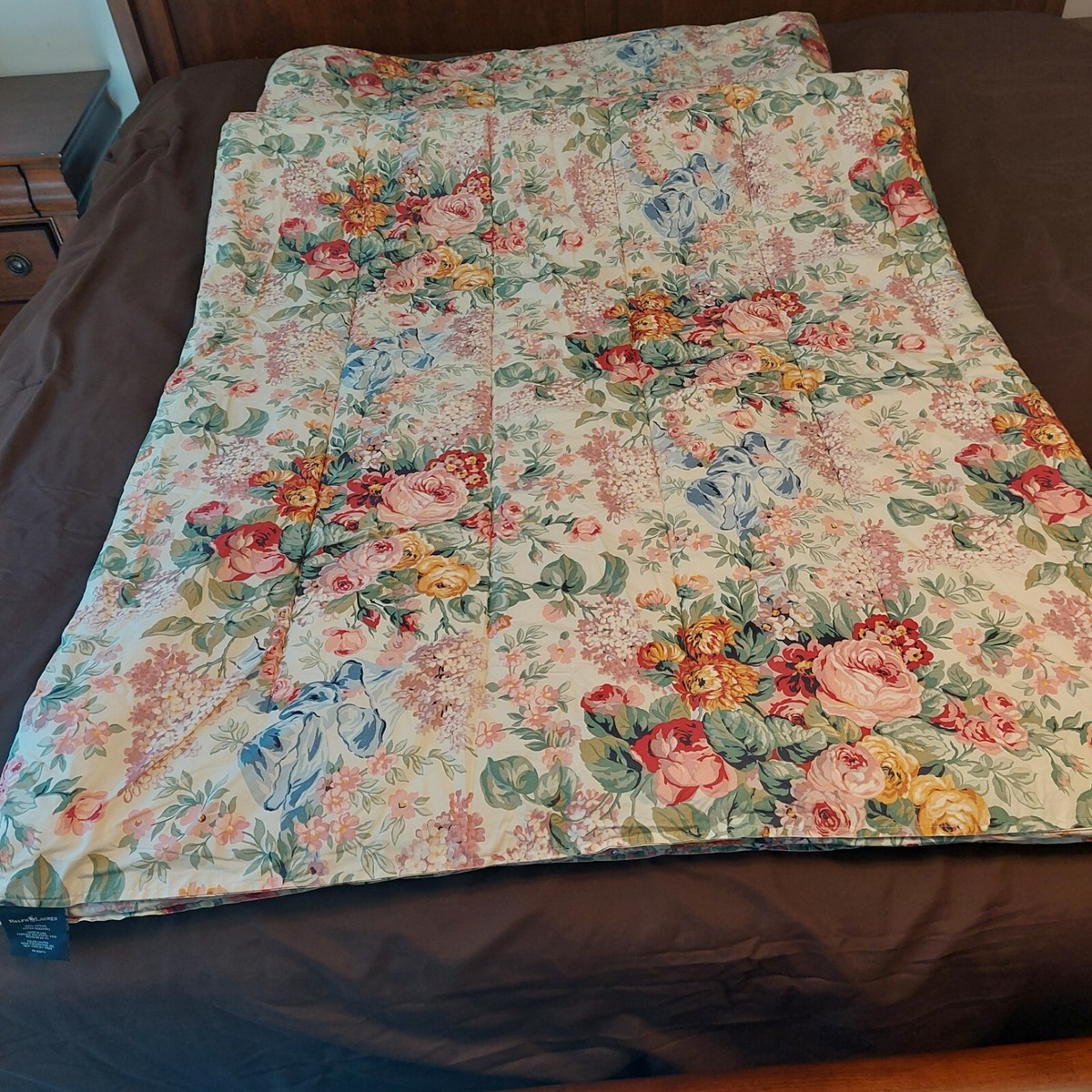 Vintage RALPH LAUREN COMFORTER ALLISON FLORAL Full / Queen