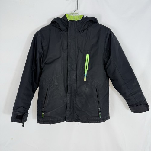 Champion Kids Black & Lime Green 3 In 1 Puff Jacket Size Small (6-7) - Picture 15 of 24