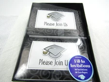 Graduation Party Invitations 50 Count with Envelopes Celebration Fill-In Info