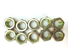 5/8-18  Hex Nut Grade 8 Yellow Zinc Plated --  10 PCS --  NEW 