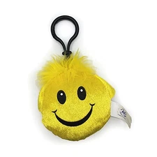 Build-A-Bear Smiling Yellow Happy Emoji Keychain Plush Stuffed Animal Toy 3 inch
