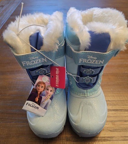 ¡NUEVO CON ETIQUETAS! Disney Botas de Invierno Con Iluminación LED Niñas Pequeñas Frozen Azul ¡ENVÍO GRATUITO! - Imagen 3 de 9