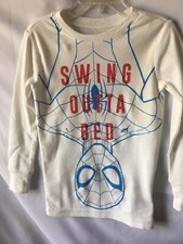 GAP MARVEL BOY'S SPIDER-MAN PAJAMA LONG SLEEVE TOP SIZE 6 - NEW