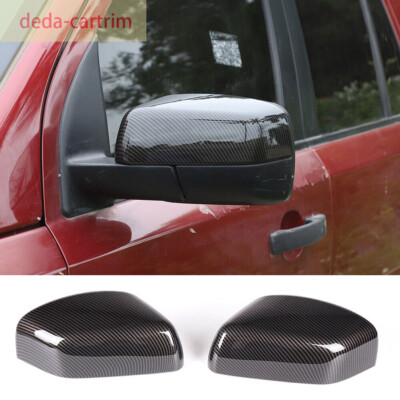 Carbon Fiber ABS Side Rearview Mirror Cover For Land Rover Freelander 2 2007-12