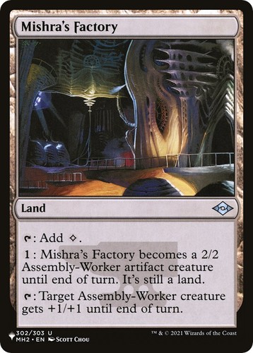 Mishra's Factory (Spring) x1 _ Antiquities _ R80a _ EX/NM _ MTG _