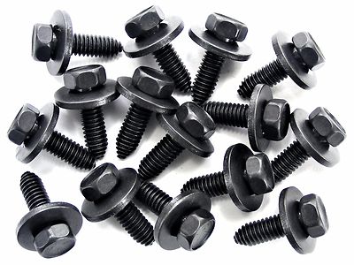 For Jeep Body Bolts- 5/16-18 x 1'' Long- 1/2'' Hex- 7/8'' Washer- 15 bolts- #172