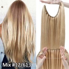 CLEARANCE Wire 100 Remy Human Hair Extensions Invisible One Piece Headband Weft