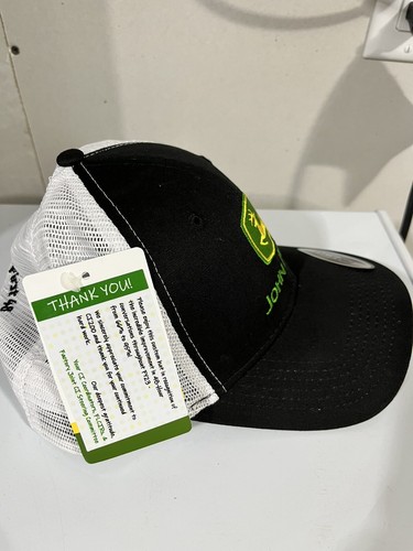 John Deere Black Chino/White Mesh Cap - LP69107 - Picture 2 of 5