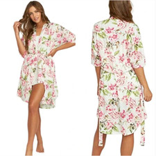 Show Me Your Mumu Brie Garden in Bloom OSFA Belted Kimono Robe One Size