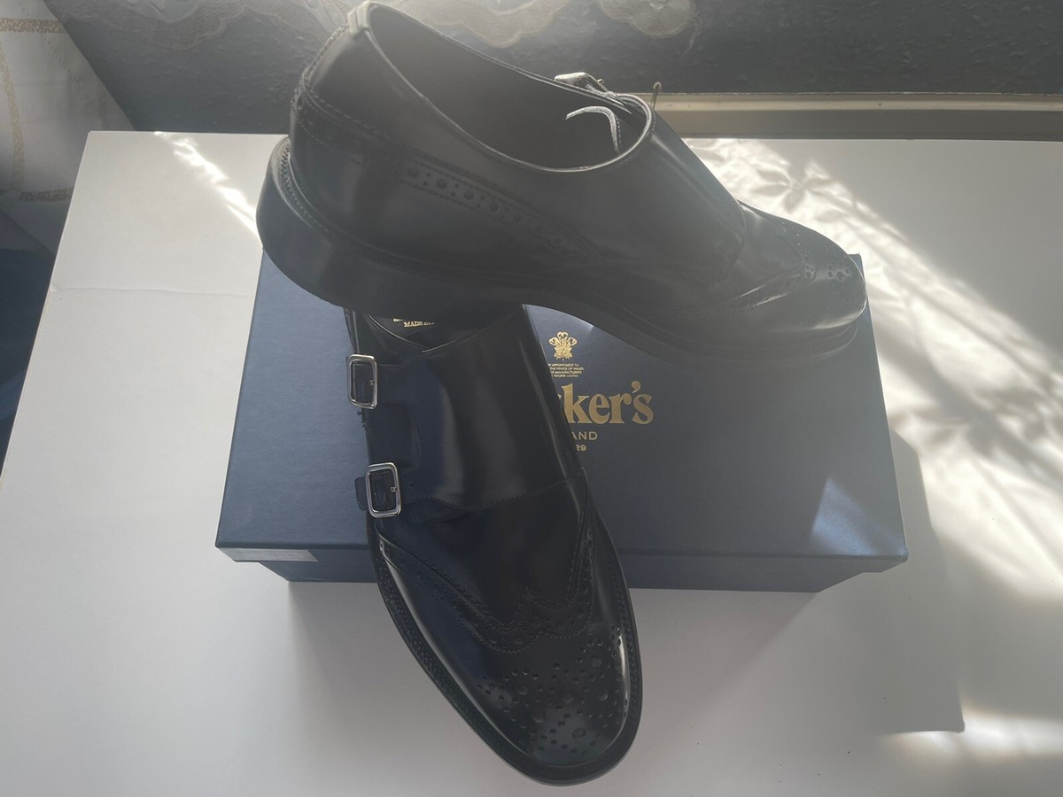 Trickers Morgan Double Buckle Monk Brogues Black UK UK