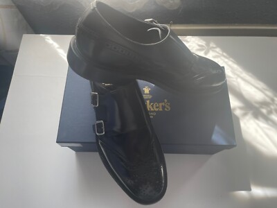 Trickers Morgan Double Buckle Monk Brogues Black UK