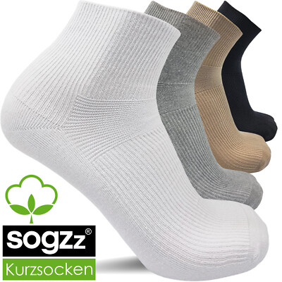 6-24 Paar SOGZZ  Kurzsocken Socken ohne Gummi / Naht 80% Baumwolle Herren Damen