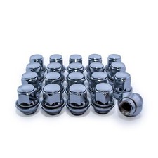 20 Silver Ford Alloy wheel nuts fit Focus Fiesta M12 x 1.5 19mm Bolt Lug