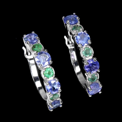 Orecchini pendenti in argento sterling 925 con quarzo
