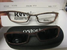 Revolution Eyeglass Frame W/ Magnet sun shade REV690 MPSA  51-17-135  w/case 