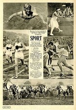 Sportowy rekord świata Mrs. Lee Fourrier Pływanie niemiecki biegacz Engelhardt...1928
