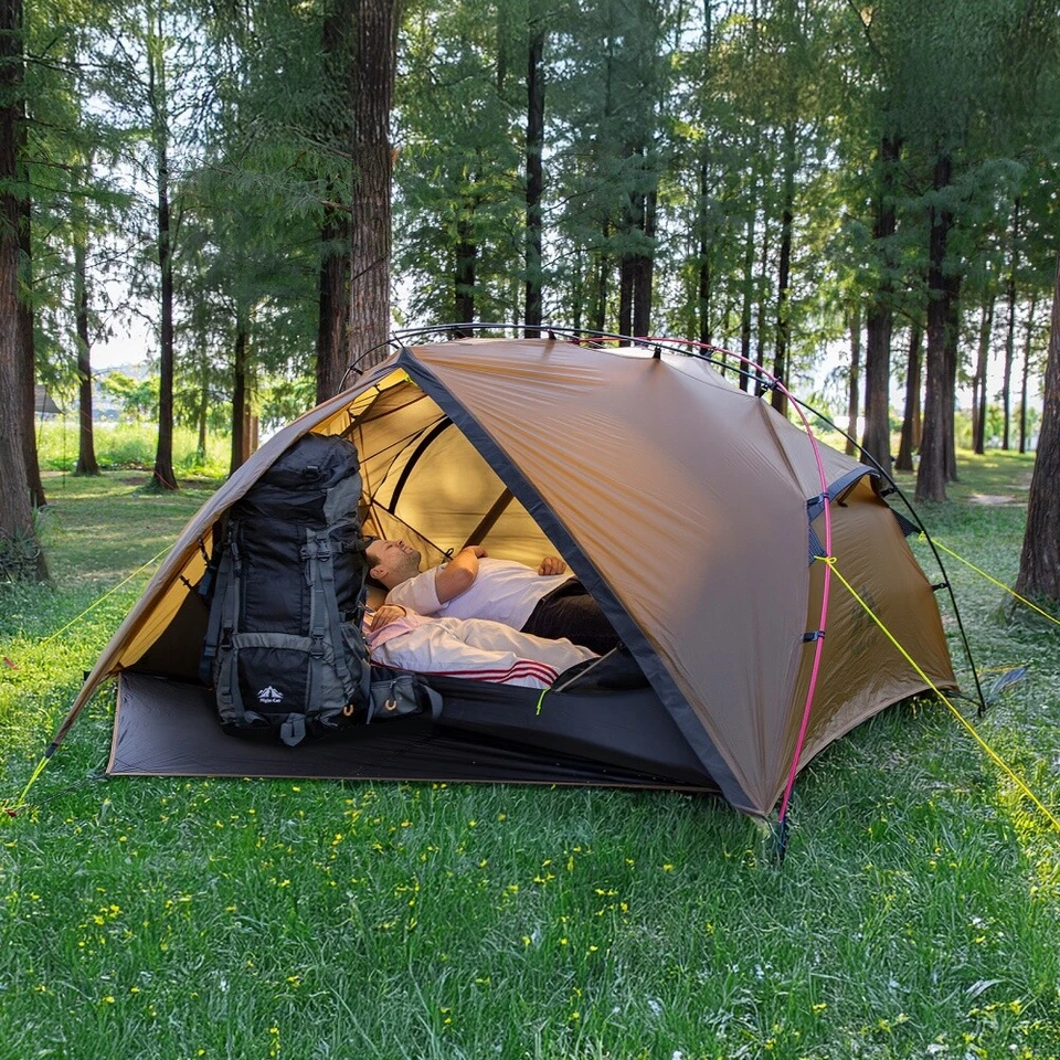 Ultralight Tent Waterproof 1 Person Tent Lightweight Backpacking Tent PU 5000mm - Image 2 of 4