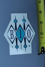 Bio Tribe Clothing Clear Retro Teal White Surf Aloha V71A Vintage Surf STICKER
