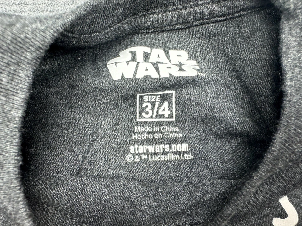 Star Wars Lot Kids Pajama Bottoms 6-7 Baby Yoda Shirt Unisex Size Range 3-4 - Image 3 of 4