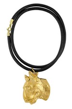 Bull Terrier, Bully II - Dog necklace, gold-plated pendant for dog fan, unique j