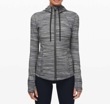 Lululemon Hooded Define Jacket Nulu Women s 6 Gray Space Dye Full Zip