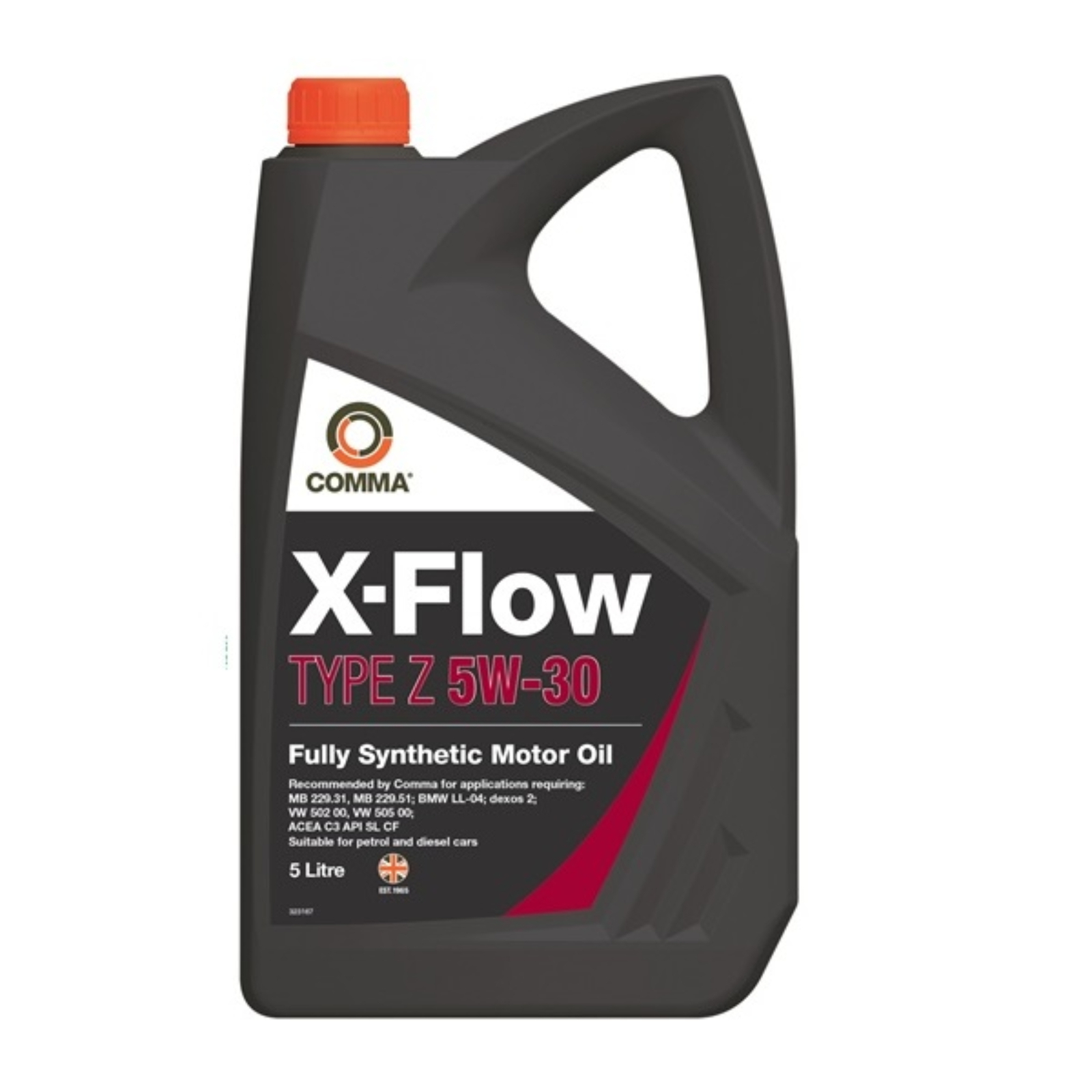Comma Engine Oil X-Flow Type Z 5W-30 Fully Synthetic Petrols Diesel 5 Litre - Image 5