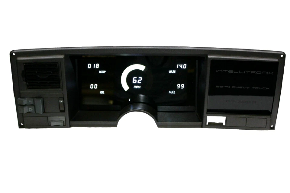 Panel de calibre digital para camioneta Chevy 1988-1991 LED blancos Intellitronix DP6005 EE. UU. Foto 2 de 4