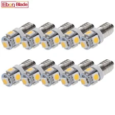10x E10 1447 LED Lamp Replacement Flashlight Torch Light Bulbs 3V Negaitve Earth