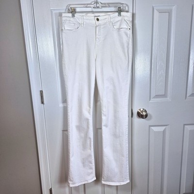 FRAME Denim Le Mini Boot white bootcut high rise jeans women's waist 32 or 14