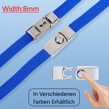 8mm No Tie Elastic Shoe Laces Quick Lock Flat Shoelaces Kids Adult