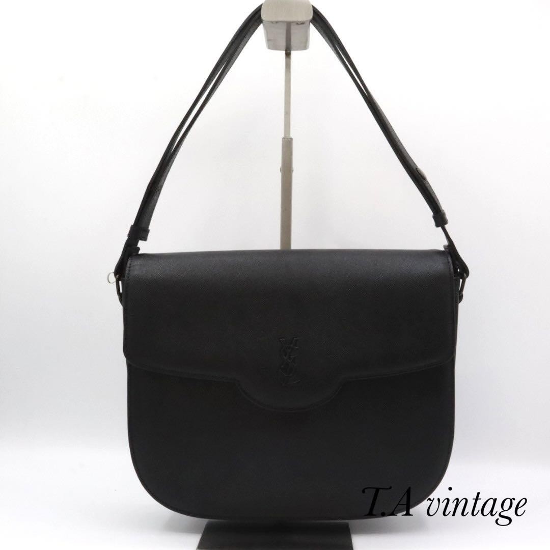 Yves Saint Laurent Black Leather Classic Designer Handbag Pre-Owned