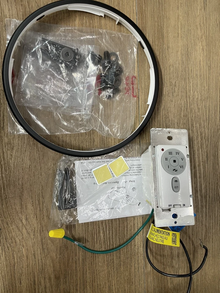 Ventilador interior/exterior Quorum International 52523-59 Dayton 52" 3 aspas - PIEZAS - Foto 2 de 4