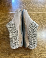Clarks Women s Megan Size 10M Beige Knit Top Slip On Clogs