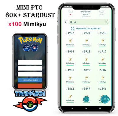 Mimikyu x100 - Mini PTC 80k Stardust