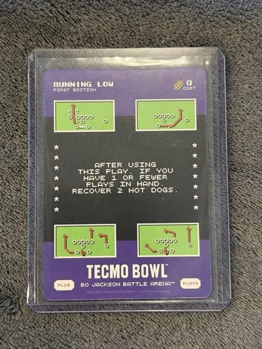 2026 Bo Jackson Battle Arena TECMO BOWL PL-15 Running Low 1st Edition SSP!!
