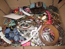 MASSIVE LOT OF JEWELRY - 10LBS 8OZ - UNSEARCHED - MOSTLY WEARABLE -