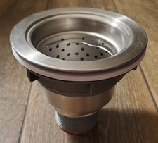 Kitchen Sink 3-1/2 Inch Stainless Steel Drain Assembly With Strainer Basket