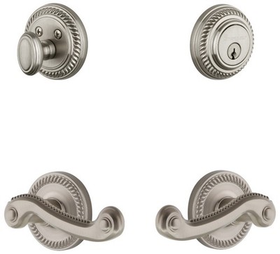 Grandeur NEWNEW_SP_ESET_234_RH Newport Solid Brass Right Handed - Nickel