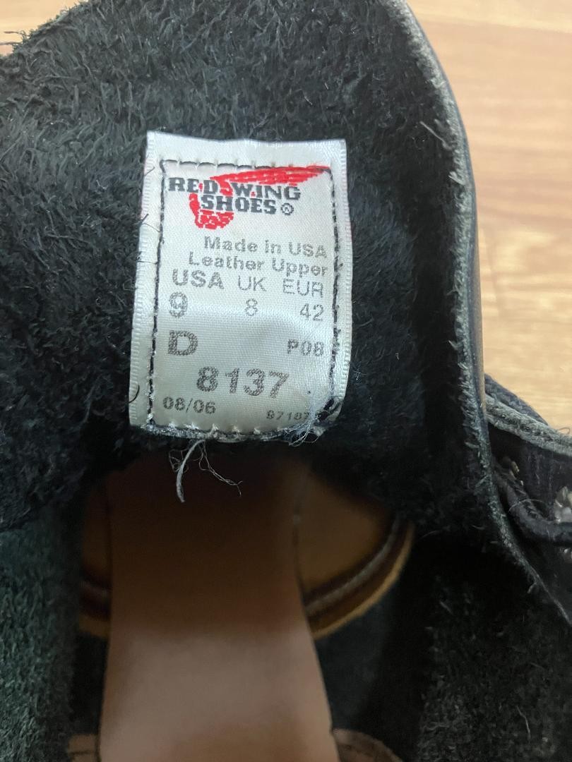 REDWING Red Wing 8137 Boots Black 9D Setter #0413 | eBay