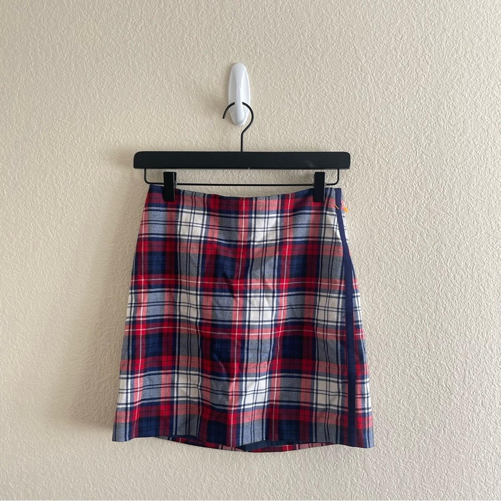 Vineyard Vines 90's Wool Blend Plaid Mini Skirt Preppy Lined Women's Size 00