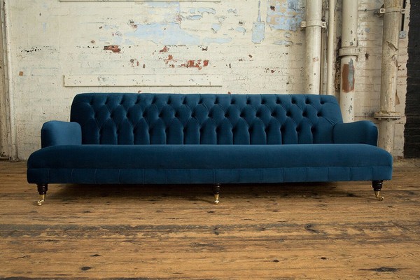 Big Xxl Luxus Sofa Couch Polster Sitz Garnitur 4 Sitzer Couchen Sofas Stoff Neu-image