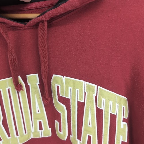 Florida State Seminoles University Hooded Jumper Sweatshirt Hoodie Maroon L Mens - Picture 8 of 16