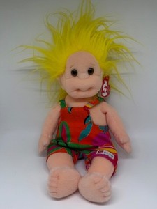 Vintage Ty Beanie Kids Jammer Collectable Doll with Yellow Hair