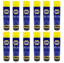 12 x NAPA Brake & Clutch Cleaner 600ml Aerosol – Parts Cleaner Degreaser