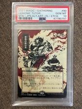 Mtg Demonic Tutor Etched Foil Psa10
