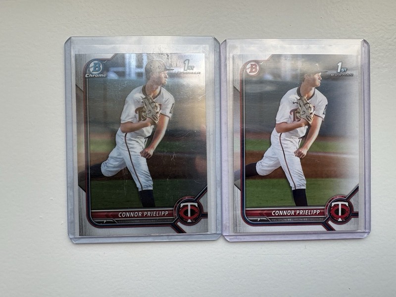Connor Prielipp Bowman 1st Lot BDC-8 Minnesota Twins RC